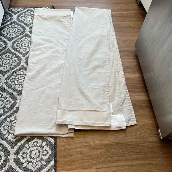 Two 53x98 Tan ikea light filtering curtains - Picture 5 of 7